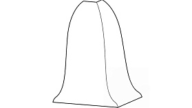 Угол наружный Лексида с крепежом 55мм, 162 Гранит бежевый